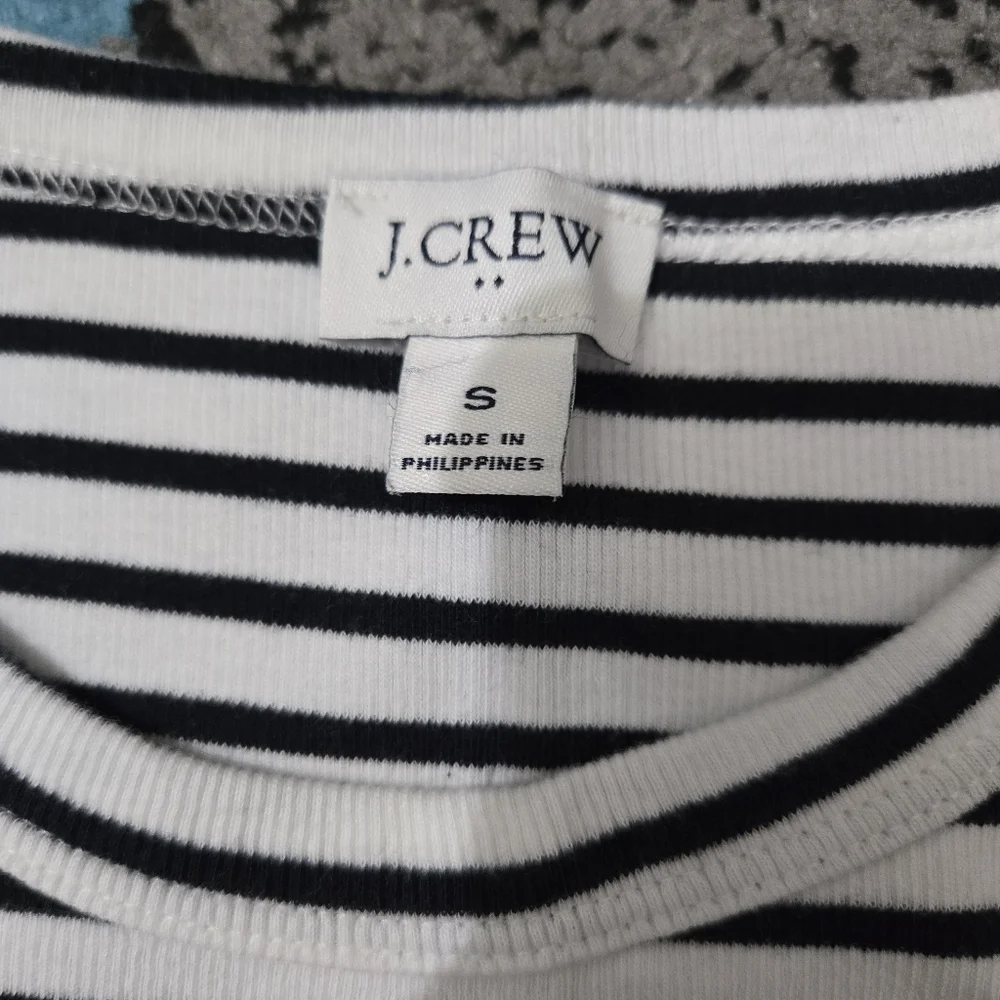 J CREW Striped Cotton Tank Top, S, NWOT
